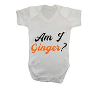 Am I Ginger Statement Baby Grow Vest, 6-12 Months, White