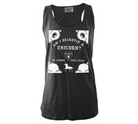 Am I Secretly A Unicorn Black Slub Vest Large