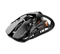 AM Infinity Gaming Wireless Mouse, 49g Metal Ultralight Hollow Design, 30000 DPI PAW3950 Sensor, 8K Polling, Hot-Swappable Battery, DIY RGB Lighting - 2.4G/Bluetooth/Wired