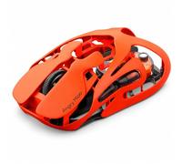 AM Infinity Gaming Wireless Mouse - Blaze Orange, 49g Ultralight Metal Design, 30000 DPI PAW3950 Sensor, Dual 8K Polling, Hot-Swappable Battery, Tri-Mode 2.4G/Bluetooth/Wired RGB Gaming Mouse