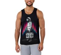 Am INTO The AstroBlaster Vest Rave Tank (X-Large) Black