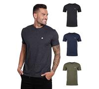 AM INTO THE Mens T Shirt - Short Sleeve Crew Neck Soft Fitted Tees S - 4XL Fresh Classic Tshirt, 3-pack Charcoal, Navy, and Olive Green, Large