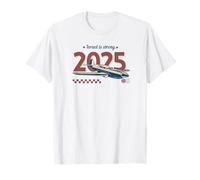 Am Israel Chai - Israel Is Strong Message Design T-Shirt