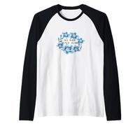 Am Israel Chai - We Will Dance Again Message Raglan Baseball Tee