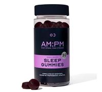 AM:PM Sleep Gummies - 5-HTP, Zinc, Vitamin B6, Lemon Balm & Chamomile - Vegan Sleep Aid with Natural Ingredients - Berry Flavour - 60 Gummies (30 Day Supply)