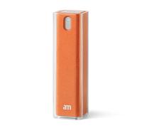 am Screen Cleaner Mist Spray - Includes Harm-Free Liquid with Microfibre Cloth for iPhone 15, iPhone 14, Smartphones, Tablets - Refillable & Eco-Friendly, 1 Pack, Orange