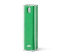 am Screen Cleaner Mist Spray - Includes Harm-Free Liquid with Microfibre Cloth for iPhone 15, iPhone 14, Smartphones, Tablets - Refillable & Eco-Friendly, 1 Pack, Green
