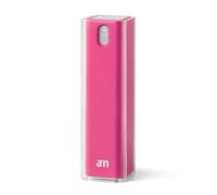 am Screen Cleaner Mist Spray - Includes Harm-Free Liquid with Microfibre Cloth for iPhone 15, iPhone 14, Smartphones, Tablets - Refillable & Eco-Friendly, 1 Pack, Pink