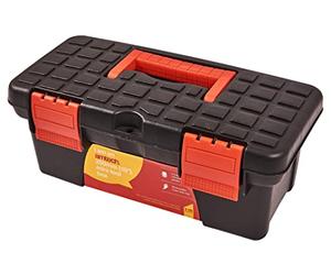 Am-Tech 10" Mini Small Plastic Tool Box With Removable Tray