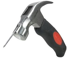 Am-Tech 10oz Magnetic Stubby Claw Hammer Dual Color Grip