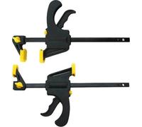 Am Tech 2 X 100mm (4") Quick Ratchet Bar Clamp & Spreader Set Tool 4"(100mm). Reversible Jaw.