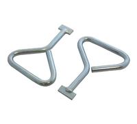 Am Tech 2pc Manhole Lifting Key Set Heavy Duty Heat Treated Carbon Steel T-Handle With Shaped End