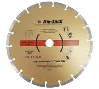 Am-Tech 9 Inch Diamond Cutting Disc 230 X 2.4 X 7 X 22.2 MM