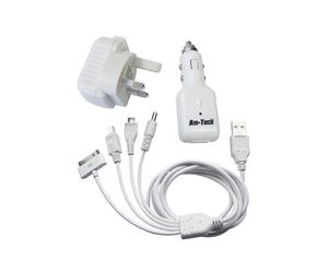 Am-Tech Universal Power Charger 3 Way Charging System