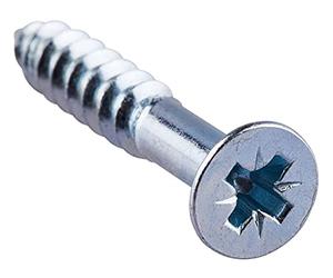 Am-Tech Z0155 5 x30 mm PZ Countersunk Wood Screws, 16pc