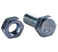 Am-Tech Z0345 M6 x 15 mm Hex Bolt with M6 Nut - Multi-Colour (8-Piece)