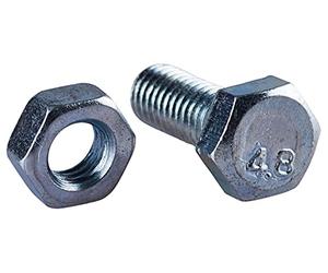 Am-Tech Z0345 M6 x 15 mm Hex Bolt with M6 Nut - Multi-Colour (8-Piece)