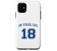Am Yisrael Chai 18 Jewish Pride Varsity Support Israel Flag Case for iPhone 11