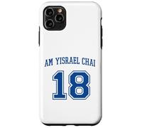 Am Yisrael Chai 18 Jewish Pride Varsity Support Israel Flag Case for iPhone 11 Pro Max