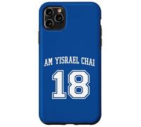 Am Yisrael Chai 18 Jewish Pride Varsity Support Israel Flag Case for iPhone 11 Pro Max