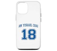 Am Yisrael Chai 18 Jewish Pride Varsity Support Israel Flag Case for iPhone 12/12 Pro