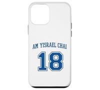 Am Yisrael Chai 18 Jewish Pride Varsity Support Israel Flag Case for iPhone 12 mini