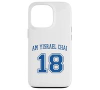 Am Yisrael Chai 18 Jewish Pride Varsity Support Israel Flag Case for iPhone 13 Pro