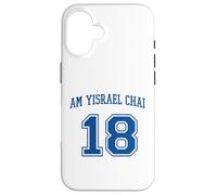 Am Yisrael Chai 18 Jewish Pride Varsity Support Israel Flag Case for iPhone 16