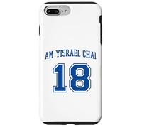 Am Yisrael Chai 18 Jewish Pride Varsity Support Israel Flag Case for iPhone 7 Plus/8 Plus