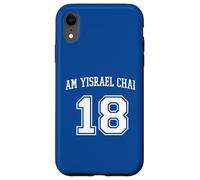 Am Yisrael Chai 18 Jewish Pride Varsity Support Israel Flag Case for iPhone XR