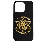 Am Yisrael Chai Lion Star of David Israel Symbol Case for iPhone 15 Pro Max