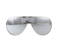 Alexander McQueen AM0481S 004 Unisex Sunglasses Metal Silver Silver Pilot