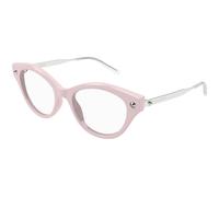 AM0485O 003 Woman Optical frames Acetate Pink Transparent Cat Eye