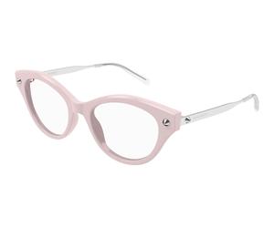AM0485O 003 Woman Optical frames Acetate Pink Transparent Cat Eye