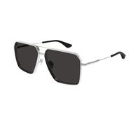 Alexander McQueen AM0500S 001 Man Sunglasses Metal Silver Grey Pilot