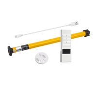AM25 Zigbee Smart Roller Blind Motor, Battery Motorized Shades Motor with Solar Panel, Compatible with 1.5in/38mm Blind Tube, Works with Alexa, App & Voice Control, for Roller Blinds & Shades