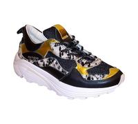 AMA BRAND Deluxe Shark Luxury Sneakers Fashion Shoes, Black Gold Ani, 7 UK