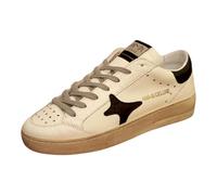 AMA BRAND Deluxe Slam Luxury Sneakers Fashion Shoes, White Black, 9.5 UK
