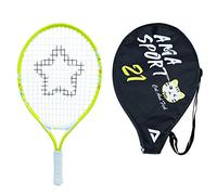 AMA Junior Tennis Racket for Kids Toddlers Starter Tennis Racket Kit 17-21" for Girl and boy with Shoulder Strap Bag (Lime, 21)