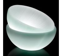 AMA Mart Ltd Selenite Bowl Spiritual Energy Healing for Meditation, Recharge Crystals Charging Bowl Decoration Gift Multiple Sizes (8cm)