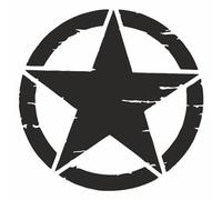 AMA SHOP Pre-spaced Sticker Army Star | Sticker for Helmet, Motorcycle, Camper, Boat | Car Tuning