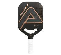 AMA SPORT - APB-PP001-3KB - Immersion 3K Carbon Pickleball Racket - Blue - 20 mm, Thick Core, Textured Graphite, Max Spin - Aggressive and Controlled Play - Advanced Level