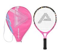 Kids Tennis Racket for Junior Toddlers Starter Kit 17-25" for Girl Pink and Boy Yellow with 420D Nylon Shoulder Strap Bag, Graffiti Pink