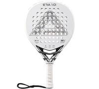 AMA SPORT ERA 1.0 Padel Racket 18K Carbon Fiber Surface with EVA Memory Flex Foam Core Paddle Racket Lightweight Power & Precision Control Padel Racquet for Intermediate and Advanced Players (Silver)