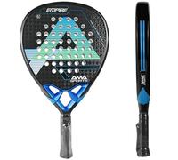AMA SPORT Padel Racket 12K Carbon Fiber Surface with EVA Memory Flex Foam Core Padel Tennis Racket Lightweight Paddle Tennis Racquets (12K Blue)