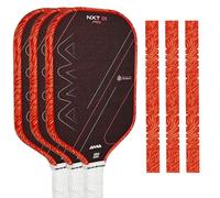 AMA SPORT Pickleball Paddle Edge Guard Tape 3 Pack Edge Protection Tapes 26mm Width Paddle Edge Cover Perfectly Fits Curved Edge Without Wrinkling (Lion Orange)