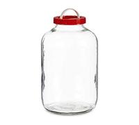 Ama-zing homes Airtight Large Storge Clear Glass Jar with Screw Lid Food Drink Container ( 3 Litre )