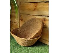 Amabassador 2 X Natural Coco Hanging Basket Liner Cupped Shaped Coco Liner For A 12 Inch Hanging Basket