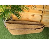 Amabassador 2 X Natural Coco Wall Trough Liner Cupped Shaped Coco Liner For 30 Inch Wall Basket