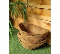 Amabassador 4 X Natural Coco Hanging Basket Liner Cupped Shaped Coco Liner For A 12 Inch Hanging Basket